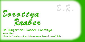 dorottya raaber business card